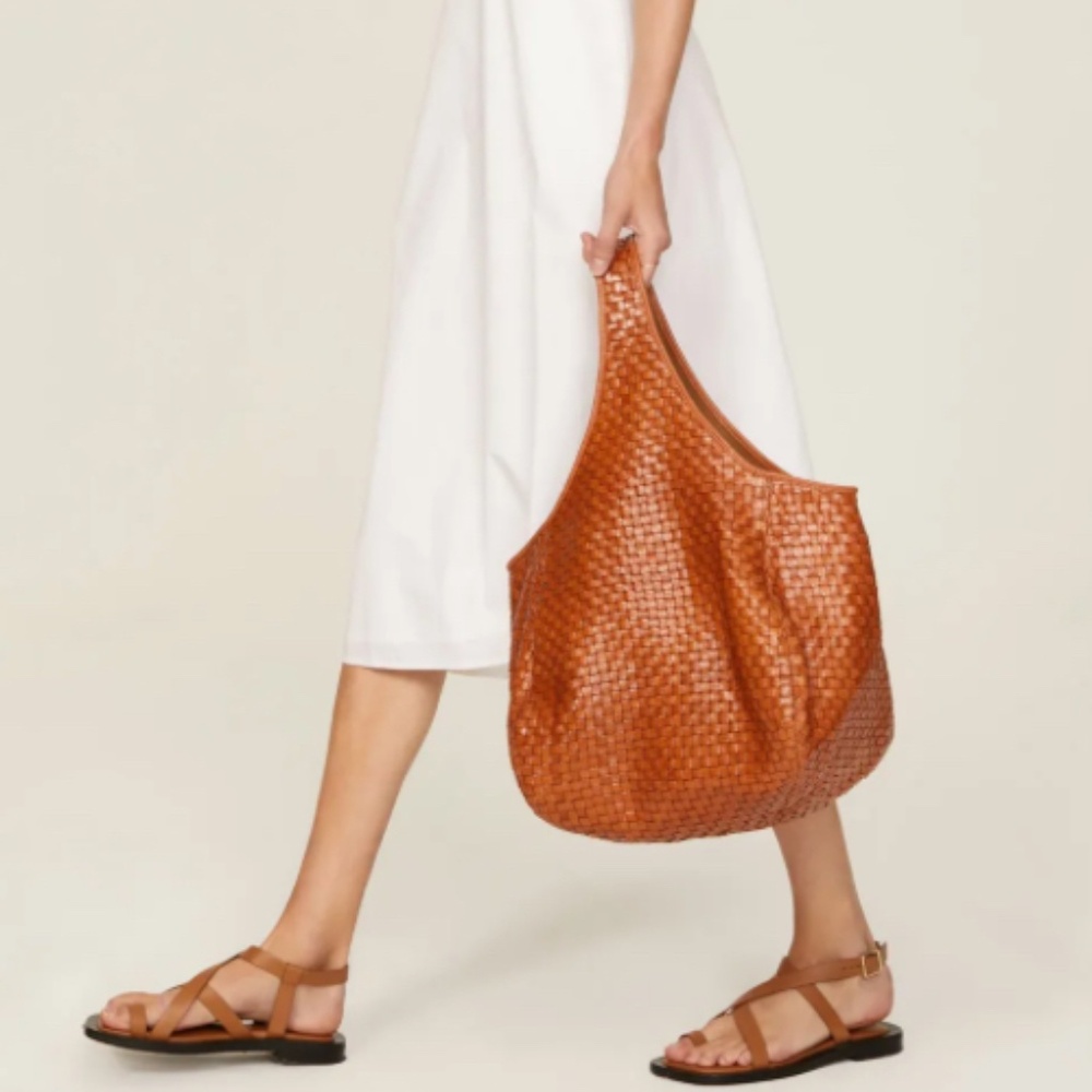 NWT Rare Clare V Woven Bando Natural Woven